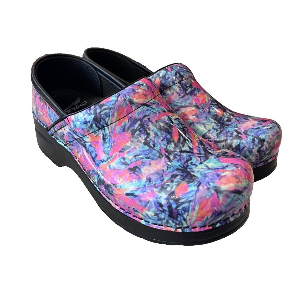 Dansko Color Burst Slip On Clog Mule Size 37 US 6.5-7 Womens Shoes Unused